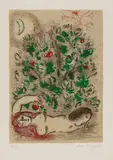 Paradies by Marc Chagall, 1960, Colour lithograph on wove paper with watermark "Arches", sold Jun 2018