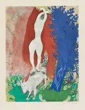 Femme du Cirque by Marc Chagall, 1960, Colour lithograph based on an artist's model on textured wove paper with watermark "ARCHES", embossed stamp from Guy Spi, offered Jun 2018