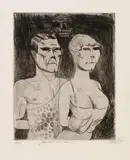 Otto Dix, Die Verächter des Todes, 1922, Etching on copperplate printing paper