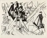 Lyonel Feininger, Marine, 1918, Woodcut on very light Japan laid paper