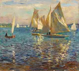 Philipp Franck, Wannsee, Circa 1915, Oil on canvas