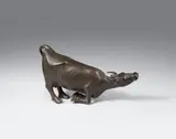 Sich niedertuende Kuh by Gerhard Marcks, 1949, Bronze sculpture, sold Jun 2018