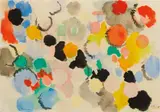 Ernst Wilhelm Nay, Ohne Titel, 1955, Watercolour on grained watercolour paper