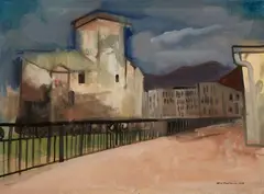 Felix Nussbaum, Rapallo, 1934, Gouache on firm, textured watercolour paper