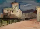 Felix Nussbaum, Rapallo, 1934, Gouache on firm, textured watercolour paper