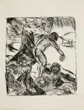 Max Pechstein, Badende Männer, 1913, Lithograph on thin smooth paper