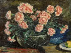 Leonid Ossipowitsch Pasternak, Stillleben mit Nelkenstrauß, 1926, Oil on canvas