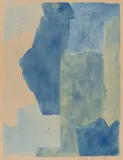 Serge Poliakoff, Composition bleue, 1963, Colour etching on wove paper with watermark "ARCHES"