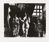 Pablo Picasso, En pensant à Goya: Femmes en Prison, 1968, Aquatint etching on wove paper with watermark "BFK RIVES"