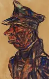 Holsteinischer Bauer by Christian Rohlfs, 1923, Water tempera on heavy paper, offered Jun 2018