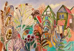 Heinrich Steiner, Herbstliche Gärten, 1963, Oil on fibreboard