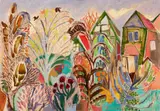 Heinrich Steiner, Herbstliche Gärten, 1963, Oil on fibreboard