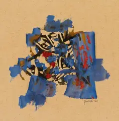 Ohne Titel by Fritz Winter, 1960, Monotype and gouache on brownish drawing paper, sold Jun 2018