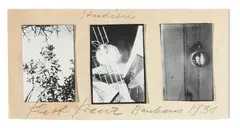 Kurt Kranz, Studien, 1931, 3 vintage gelatin silver contact prints. Mounted to original card