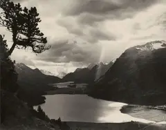 Albert Steiner, Landscape, Upper Engadine, 1920s, Vintage gelatin silver print