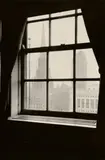 James Abbe, View from Bedroom Window, Vintage ferrotyped gelatin silver print on Velox paper