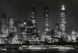 Andreas Feininger, Downtown Manhattan by Night, New York, c. 1941, Gelatin silver print, printed later