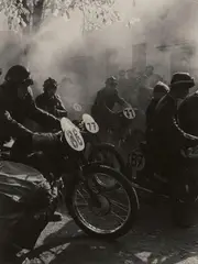 Adolf Rossi, ... and motors roar, c. 1960, Vintage gelatin silver print
