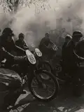 Adolf Rossi, ... and motors roar, c. 1960, Vintage gelatin silver print
