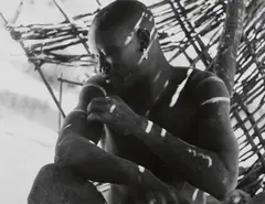 Leni Riefenstahl, Untitled (from the series: Nuba), 1960s, Vintage ferrotyped gelatin silver print on Agfa paper