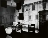 Abelardo Morell, Camera Obscura Image of Castle Courtyard in Bedroom, 2000, Gelatin silver print