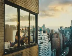 Gail Albert Halaban, Upper East Side, Manhattan, 1438 3rd Avenue, Baby at the Window, 2008, Digital pigment print