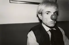 Andy in clown nose by Christopher Makos, 1982, Gelatin silver print, offered Jun 2018