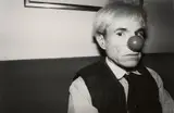 Christopher Makos, Andy in clown nose, 1982, Gelatin silver print