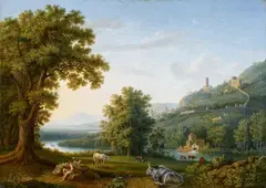 Jacob Philipp Hackert, View of Maddaloni, Oil on canvas