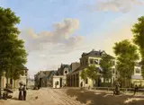 attributed to Philipp Jakob Bauer, The Bockenheimer Gate in Frankfurt at Main, Oil on tin