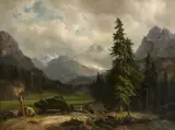 Carl Hummel, Mountain Landscape
