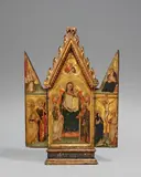 Master of Tobia, Triptych of the Madonna Enthroned, Tempera on panel
