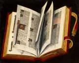 Alpine School 16th century, An Open Missal, Oil on conifer