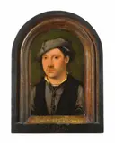 Joos van Cleve, Portrait of a Young Man, Oil on panel