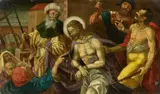 German School late 16th century, Ecce Homo, Oil on copper