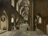 Hendrik van Steenwyck, Church Interior, Oil on canvas (relined)