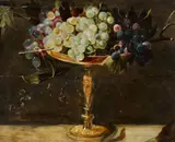 A Tazza with Grapes by North Italian School 17th century, Oil on panel, offered May 2018