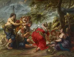 A Pastoral Scene by Jan Thomas van Ieperen, Oil on canvas (relined), sold May 2018