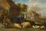 David Teniers the Younger, Village Landscape with Shepherds and Animals
