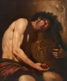 Johann Carl Loth, The Sleeping Bacchus, Oil on canvas (relined)