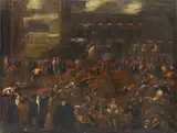 Gabriele Bella, The Doge Celebrating his Election, Oil on canvas (relined)