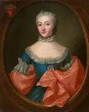 Jean Fournier, Portrait of Margareta Cornelia van de Poll, Oil on canvas, mounted on card