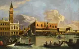 Venetian School circa 1800, View of the Bacino di San Marco with the Doge's Palace, the Biblioteca Marciana and the Zecca, Oil on canvas (relined)