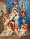 The Vision of Saint Filippo Neri by Italian School presumably 17th century, Watercolour on paper, offered May 2018