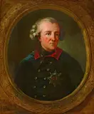 Charles-Amédée-Philippe van Loo, Portrait of King Frederick II of Prussia, Oil on canvas (relined)
