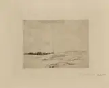 Max Liebermann, Fischerdorf, 1896, Etching on Japan laid paper
