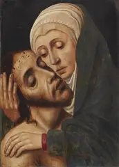 Antwerp School circa 1540, The Lamentation of Christ, Oil on panel