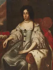 workshop or circle Jan de Baen, Portrait of Princess Elector Dorothea Sophie of Brandenburg, Oil on canvas