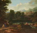 Landscape with Ancient Ruins by circle of Jan Frans van Bloemen, Oil on canvas (relined), sold Mar 2018