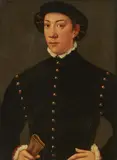 Bruges School circa 1560 & 70, Portrait of a Young Man, Oil on panel